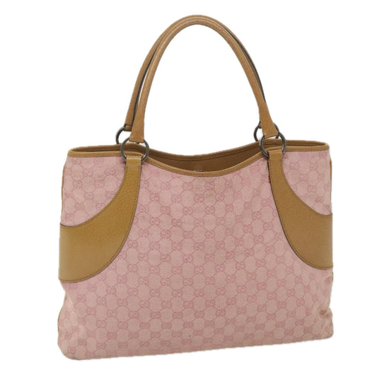 GUCCI GG Canvas Tote Bag Pink 113016  ep2292