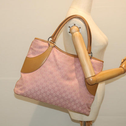 GUCCI GG Canvas Tote Bag Pink 113016  ep2292