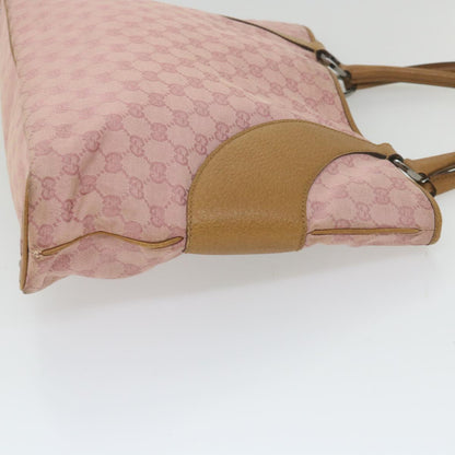 GUCCI GG Canvas Tote Bag Pink 113016  ep2292