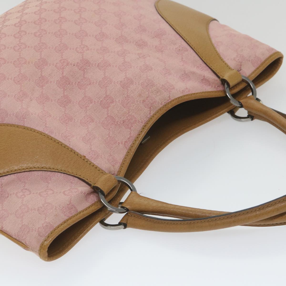 GUCCI GG Canvas Tote Bag Pink 113016  ep2292