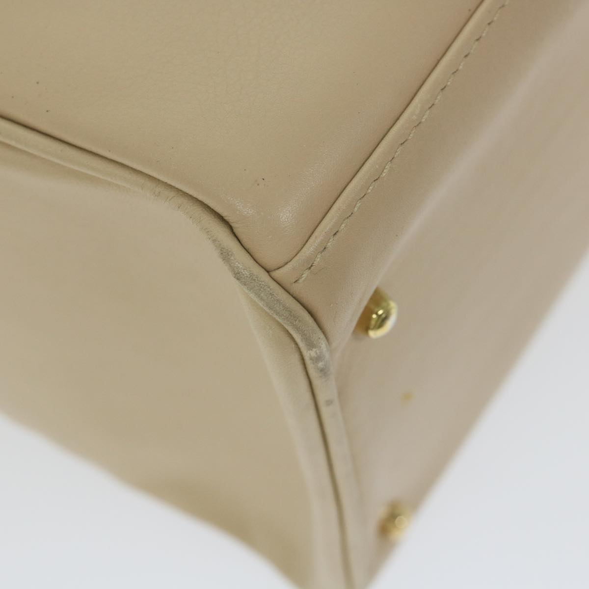 GUCCI Bamboo Hand Bag Leather 2way Beige 002 2855 0322 0  ep2294