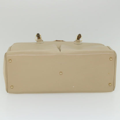 GUCCI Bamboo Hand Bag Leather 2way Beige 002 2855 0322 0  ep2294