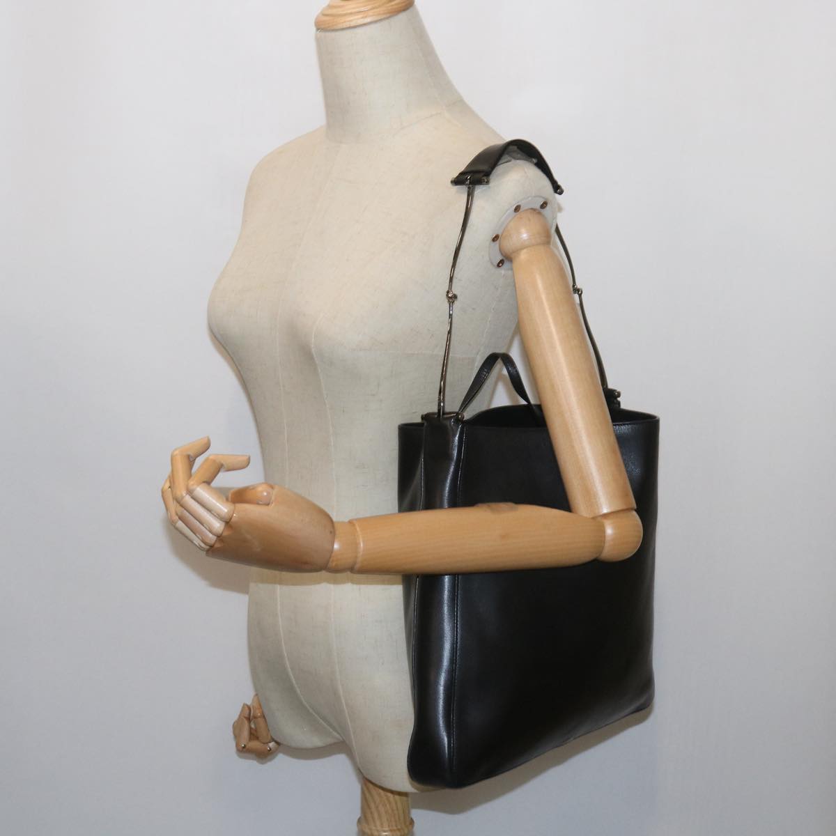 GUCCI Tote Bag Leather Black 001 3181 001998  ep2295