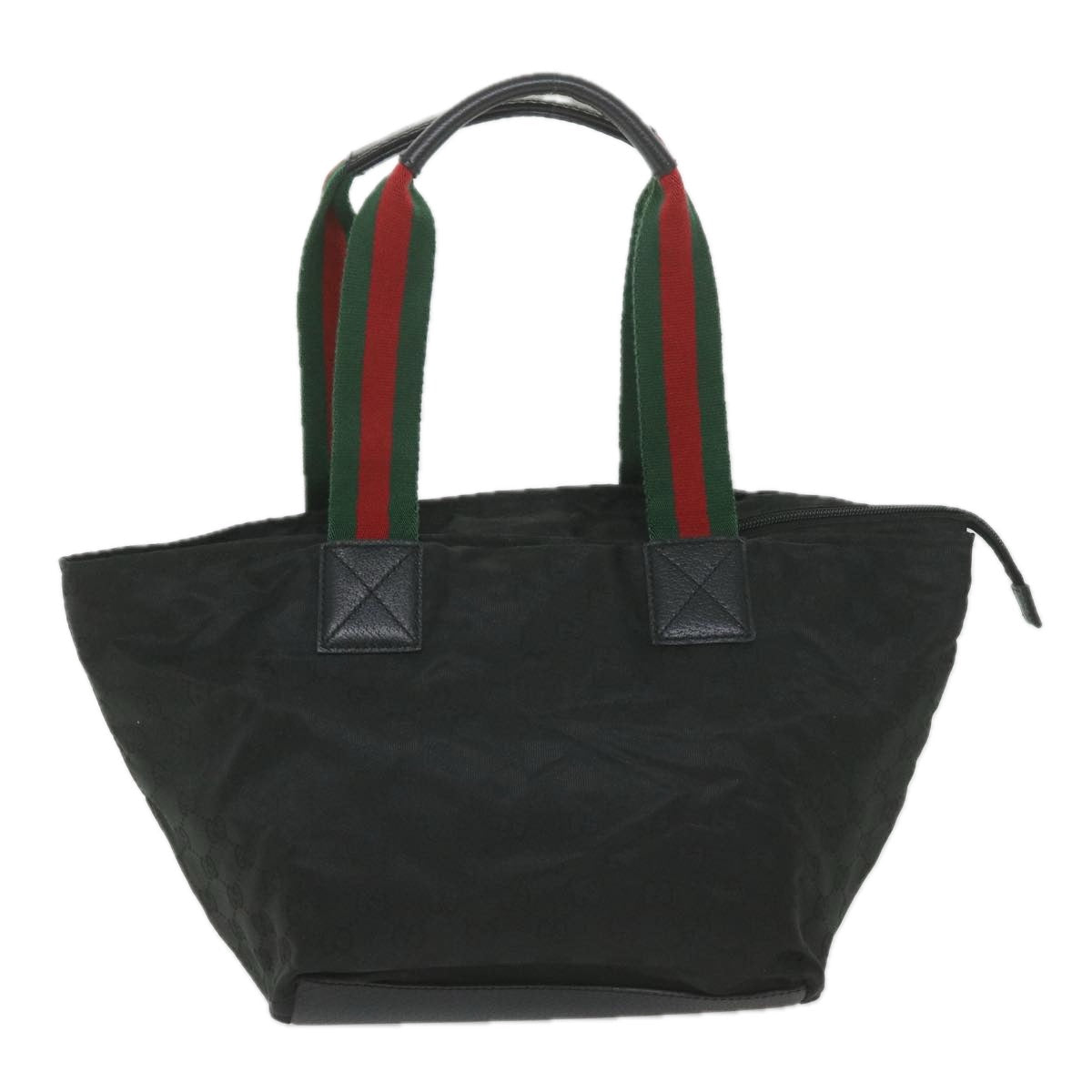 GUCCI GG Canvas Web Sherry Line Tote Bag Black Red Green 131230  ep2297