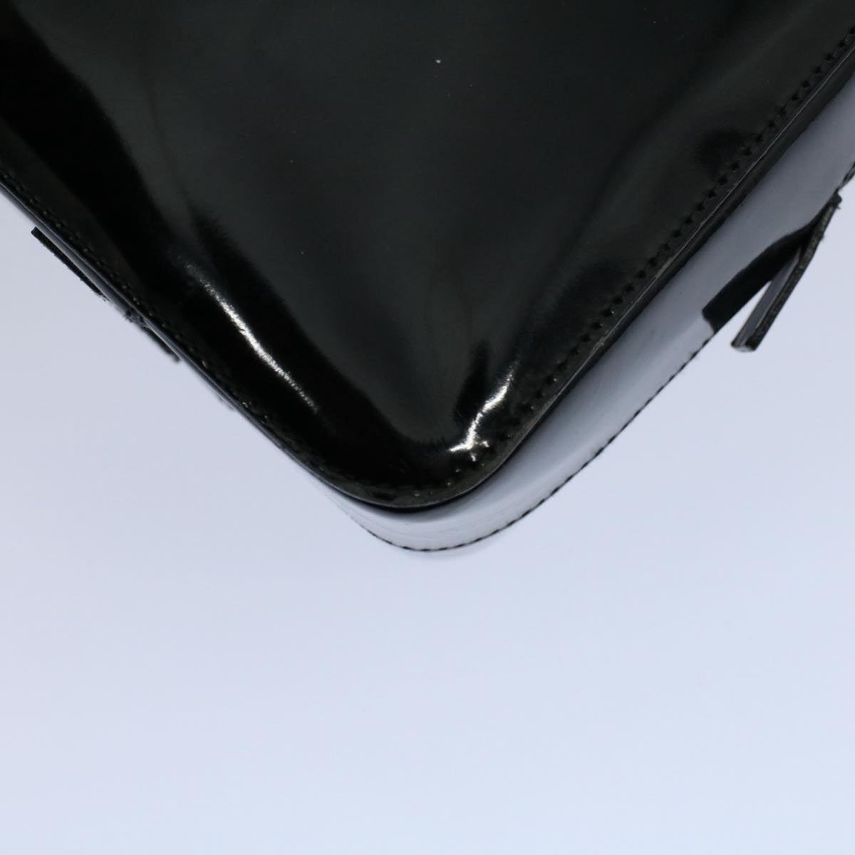 GUCCI Bamboo Hand Bag Enamel Black 000 0828 3754  ep2302