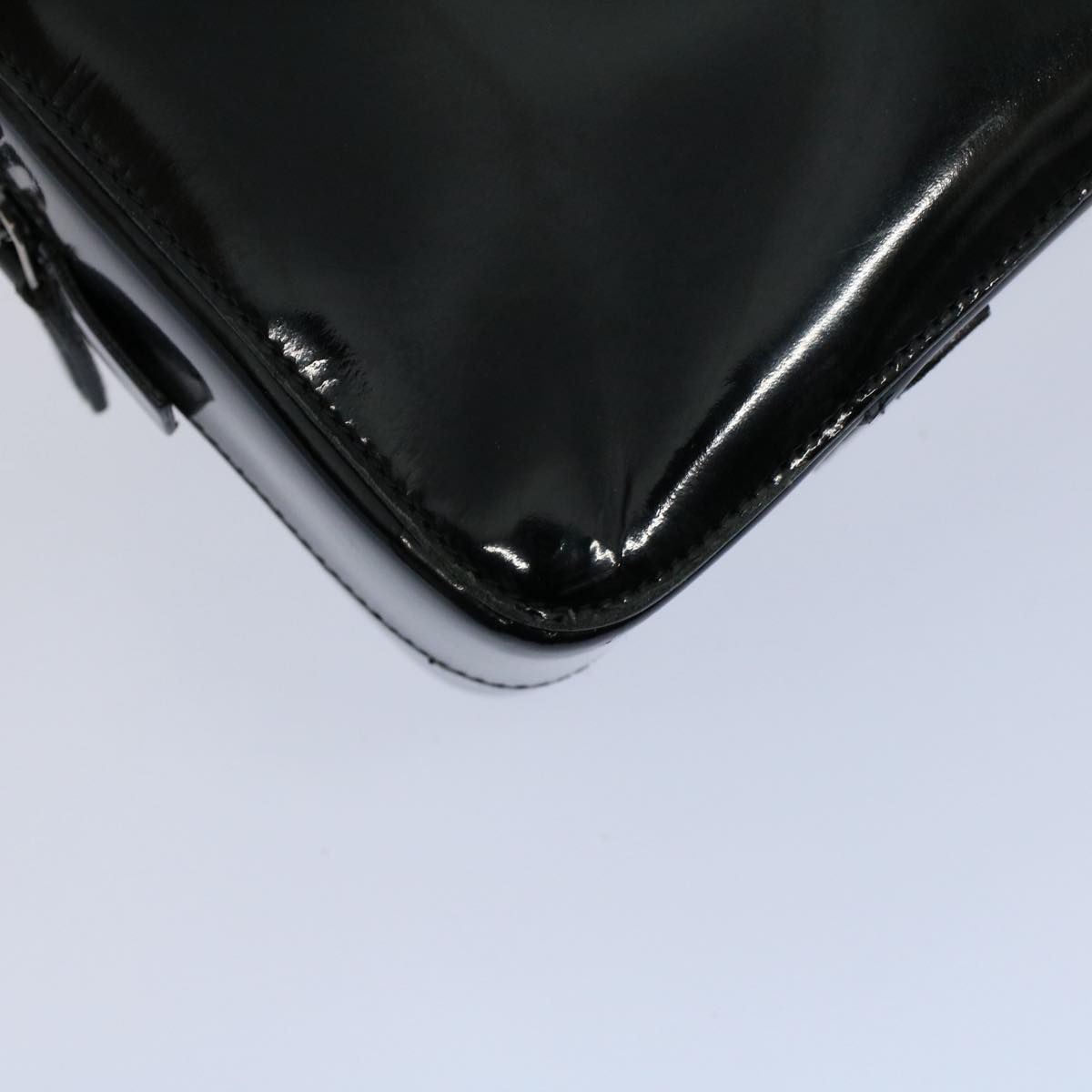 GUCCI Bamboo Hand Bag Enamel Black 000 0828 3754  ep2302