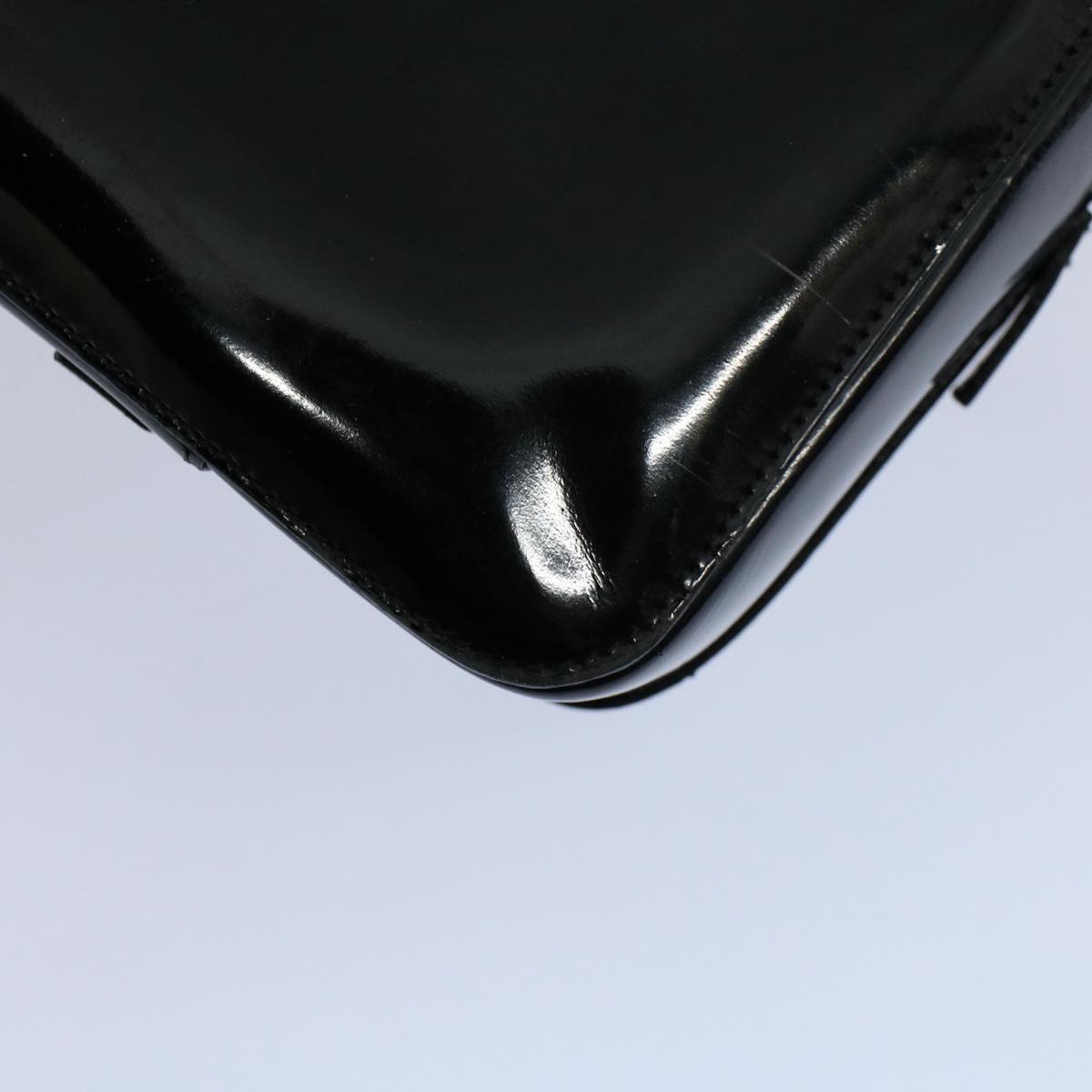 GUCCI Bamboo Hand Bag Enamel Black 000 0828 3754  ep2302
