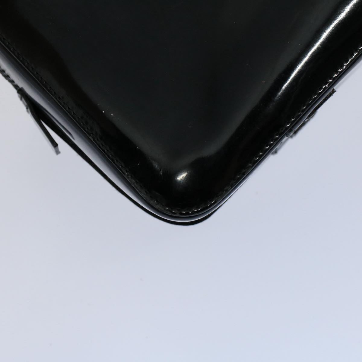 GUCCI Bamboo Hand Bag Enamel Black 000 0828 3754  ep2302