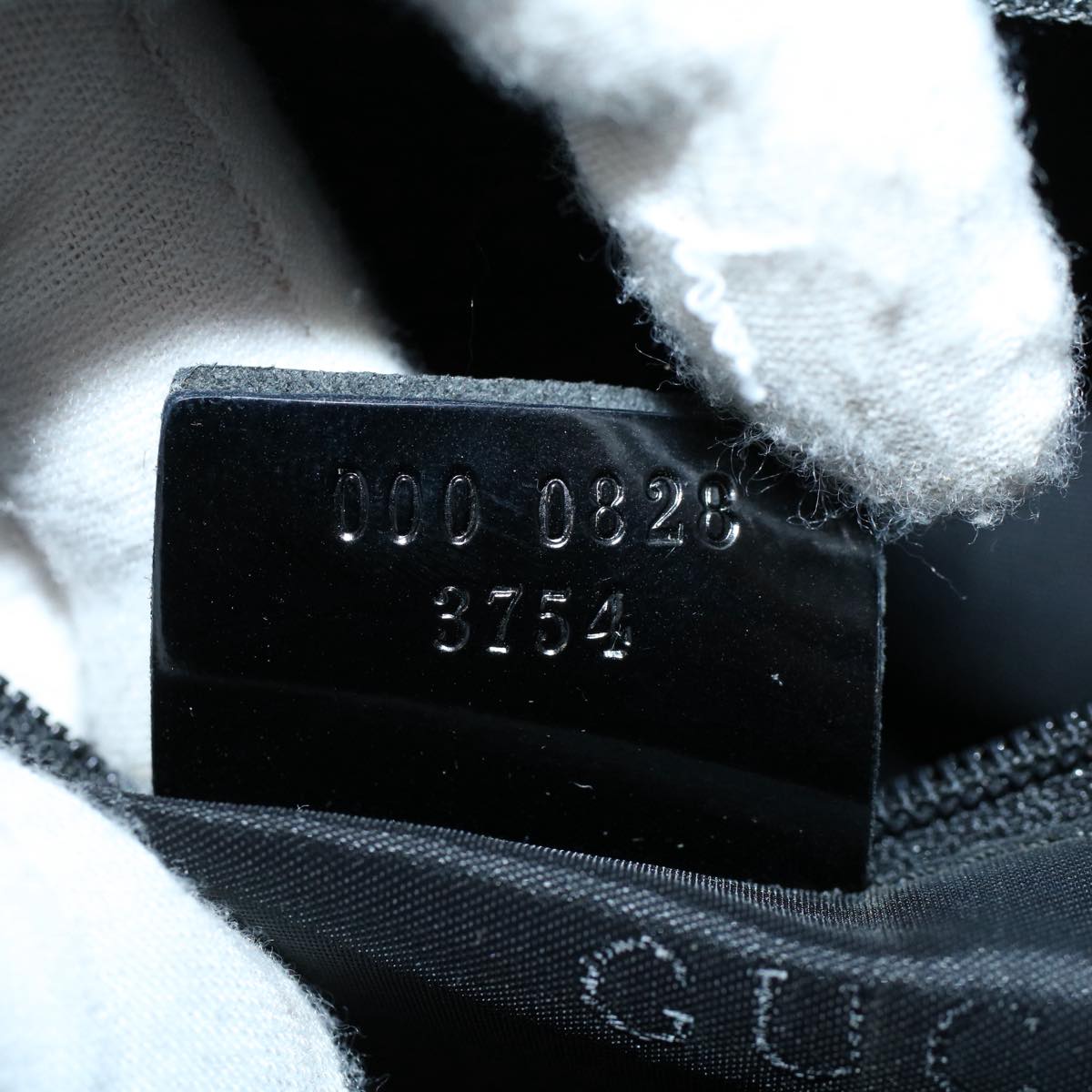GUCCI Bamboo Hand Bag Enamel Black 000 0828 3754  ep2302