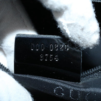 GUCCI Bamboo Hand Bag Enamel Black 000 0828 3754  ep2302