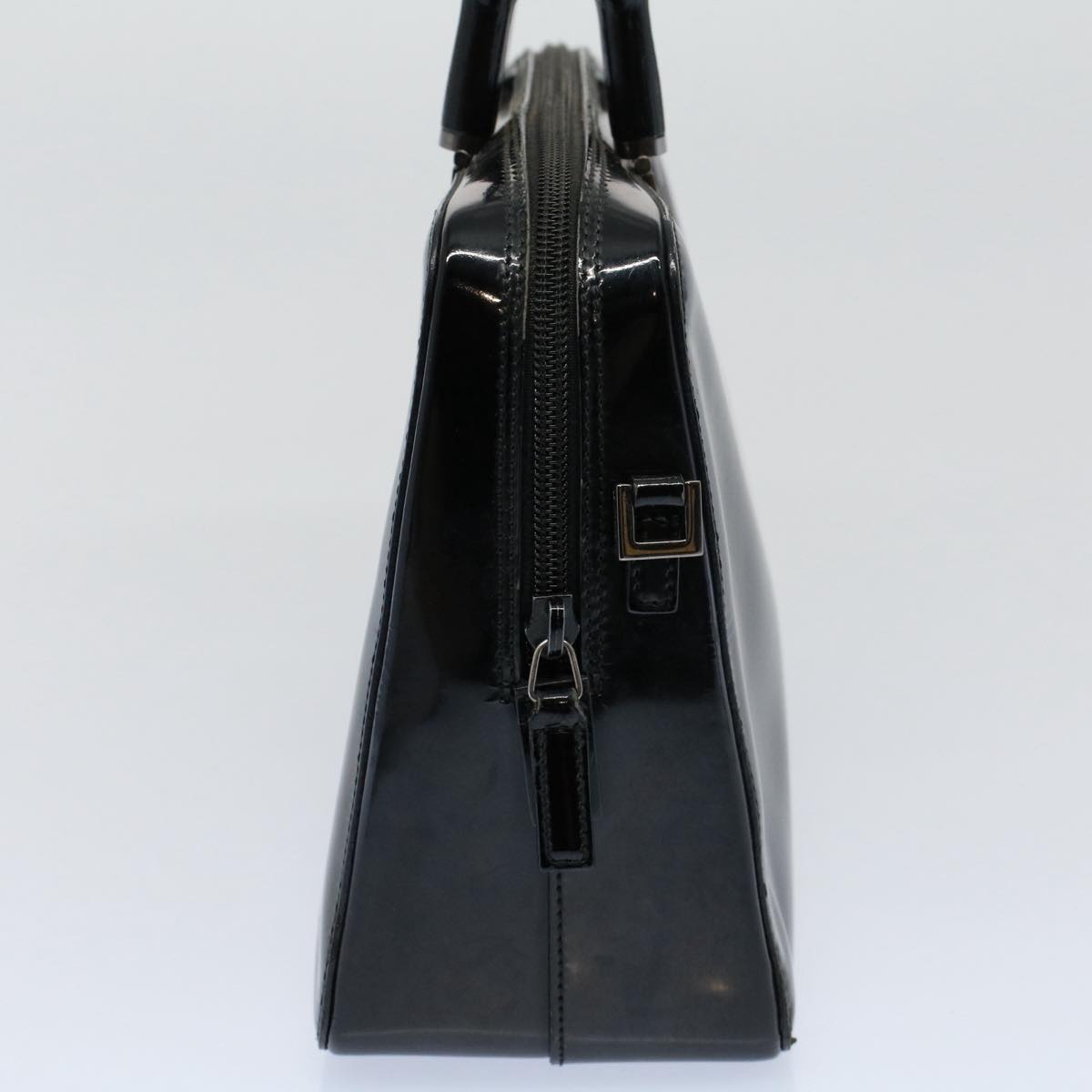 GUCCI Bamboo Hand Bag Enamel Black 000 0828 3754  ep2302