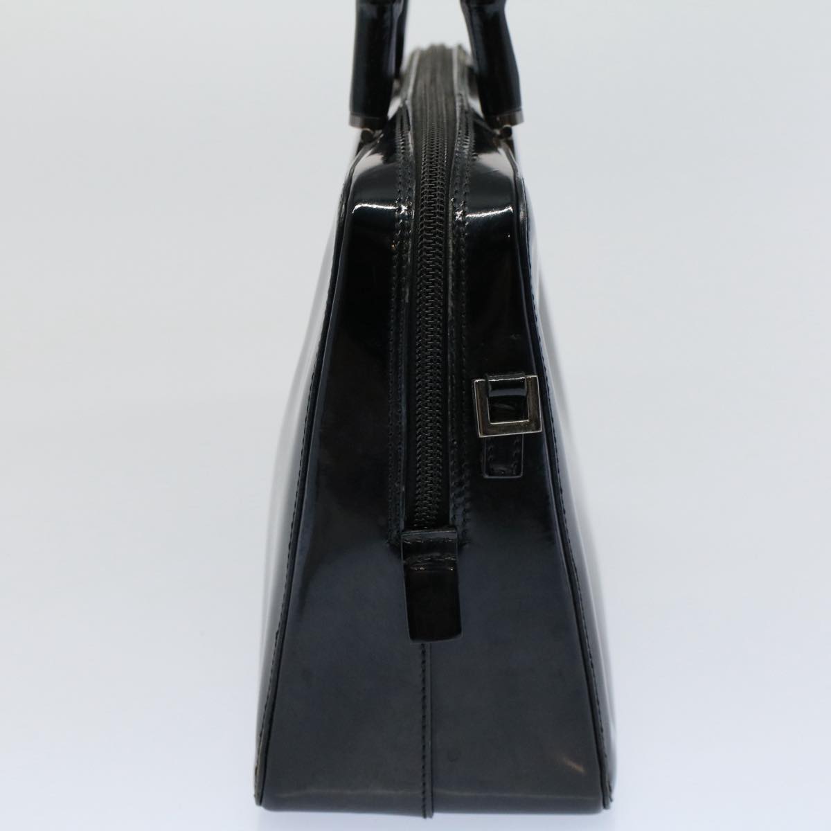 GUCCI Bamboo Hand Bag Enamel Black 000 0828 3754  ep2302
