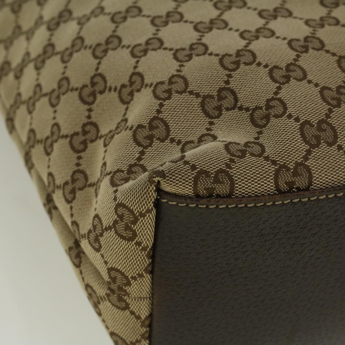 GUCCI GG Canvas Tote Bag Beige 153009  ep2313