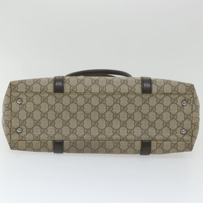 GUCCI GG Supreme Tote Bag PVC Leather Beige 114595  ep2322