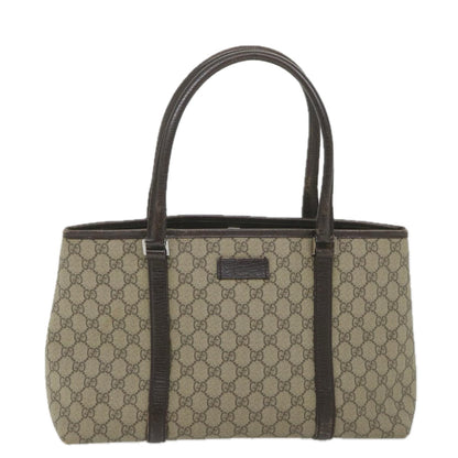 GUCCI GG Supreme Tote Bag PVC Leather Beige 114595  ep2322