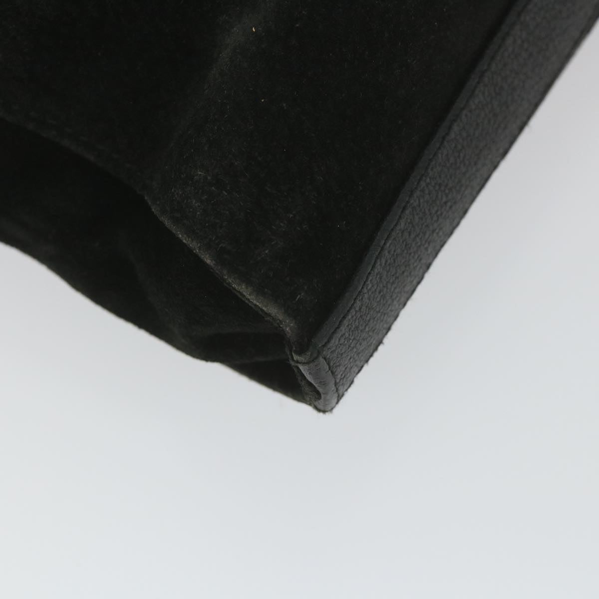 GUCCI Bamboo Tote Bag Suede Black 001 1095 1878  ep2327