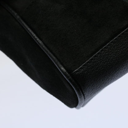 GUCCI Bamboo Hand Bag Suede Leather Black 007 1793 0238  ep2337