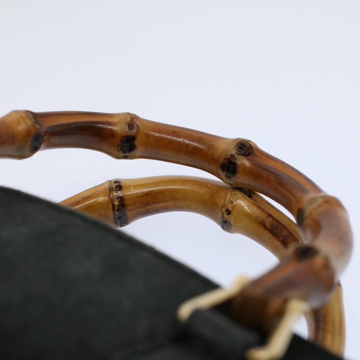 GUCCI Bamboo Hand Bag Suede Leather Black 007 1793 0238  ep2337