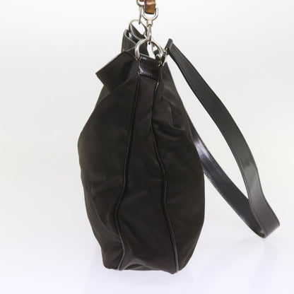 GUCCI Bamboo Shoulder Bag Nylon Black 001 1781 1577  ep2348