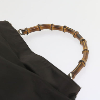 GUCCI Bamboo Shoulder Bag Nylon Black 001 1781 1577  ep2348