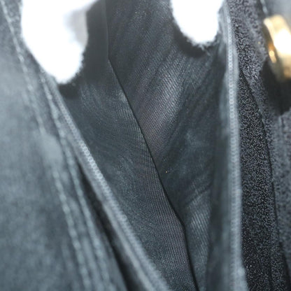 GUCCI Bamboo Hand Bag Leather Black  ep2375