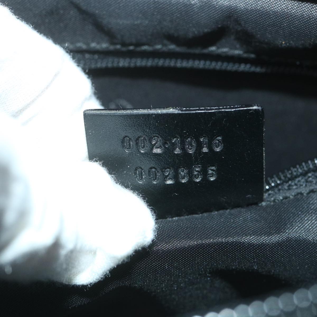 GUCCI Bamboo Hand Bag Canvas Black 002 1016 002855  ep2401