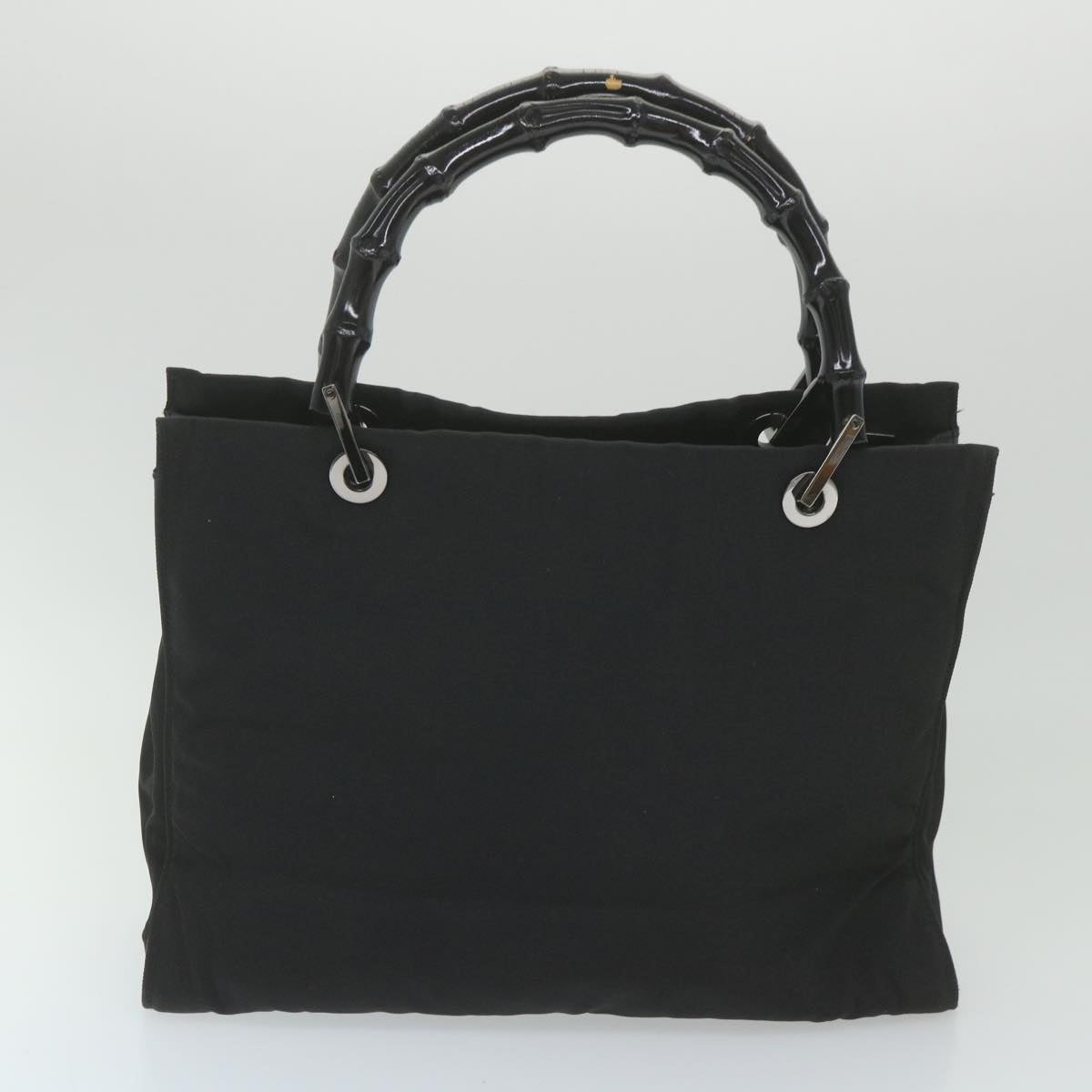 GUCCI Bamboo Hand Bag Canvas Black 002 1016 002855  ep2401