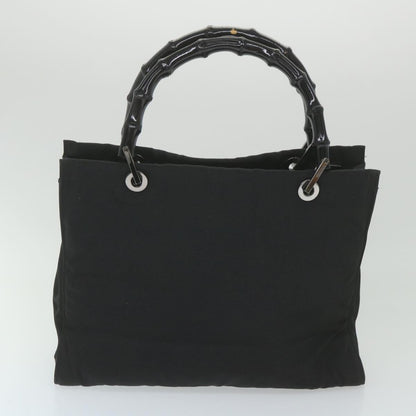 GUCCI Bamboo Hand Bag Canvas Black 002 1016 002855  ep2401