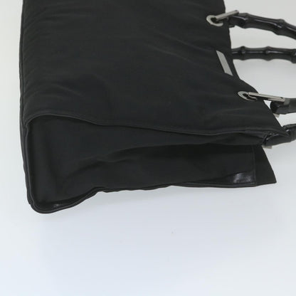 GUCCI Bamboo Hand Bag Canvas Black 002 1016 002855  ep2401