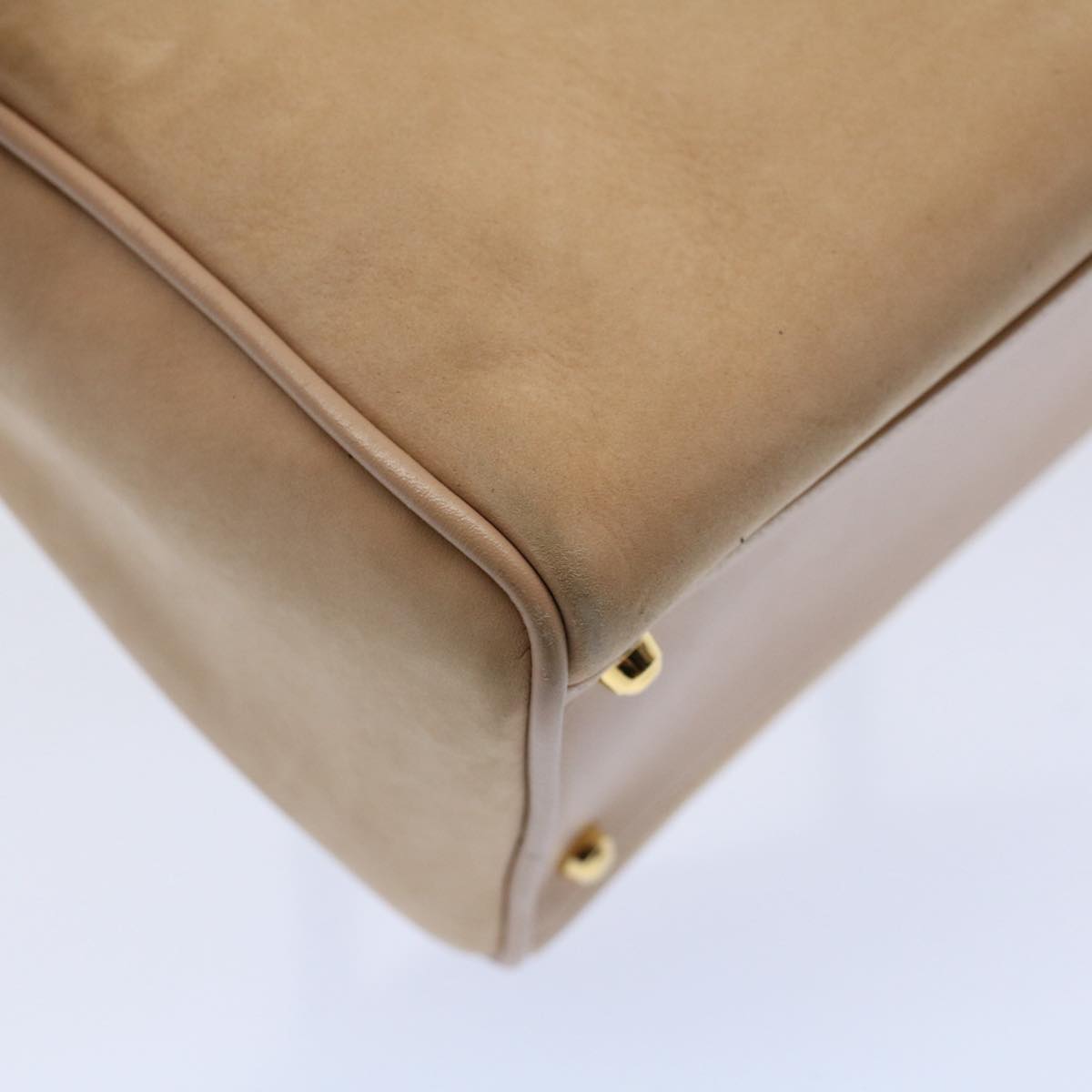 GUCCI Bamboo Hand Bag Suede Beige 000 3444 0294  ep2406