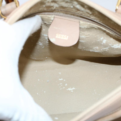 GUCCI Bamboo Hand Bag Suede Beige 000 3444 0294  ep2406