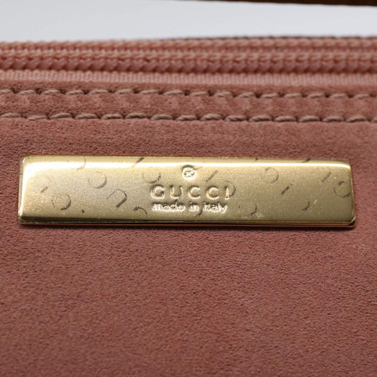 GUCCI Accessory Pouch Suede Pink 039 1103 2123  ep2415