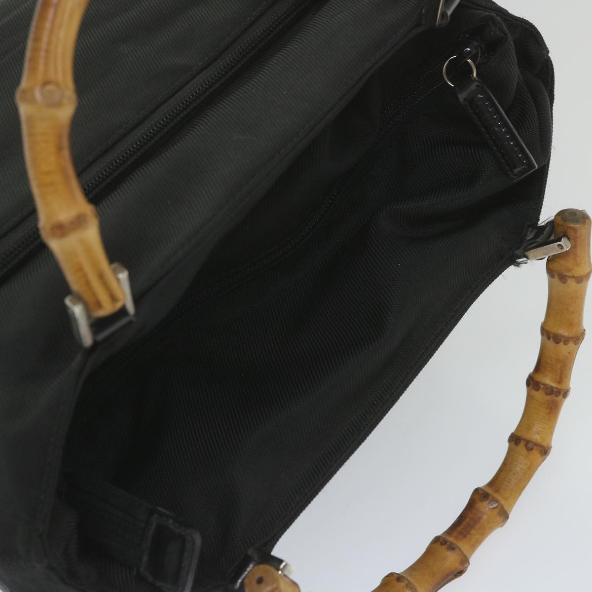 GUCCI Bamboo Shoulder Bag Canvas 2way Black 002 3754 0506  ep2424