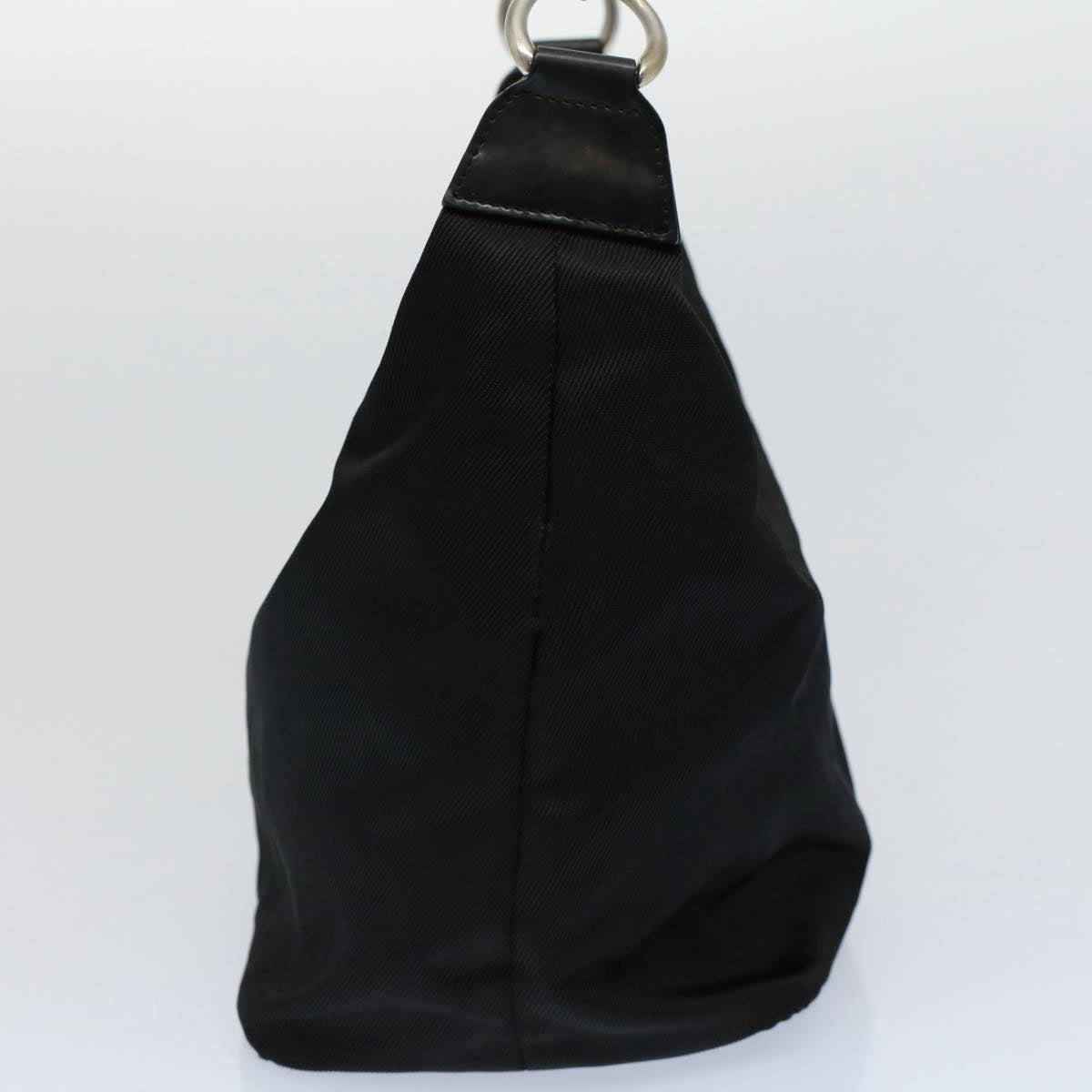 GUCCI Bamboo Shoulder Bag Nylon Black 000 1998 0531  ep2444