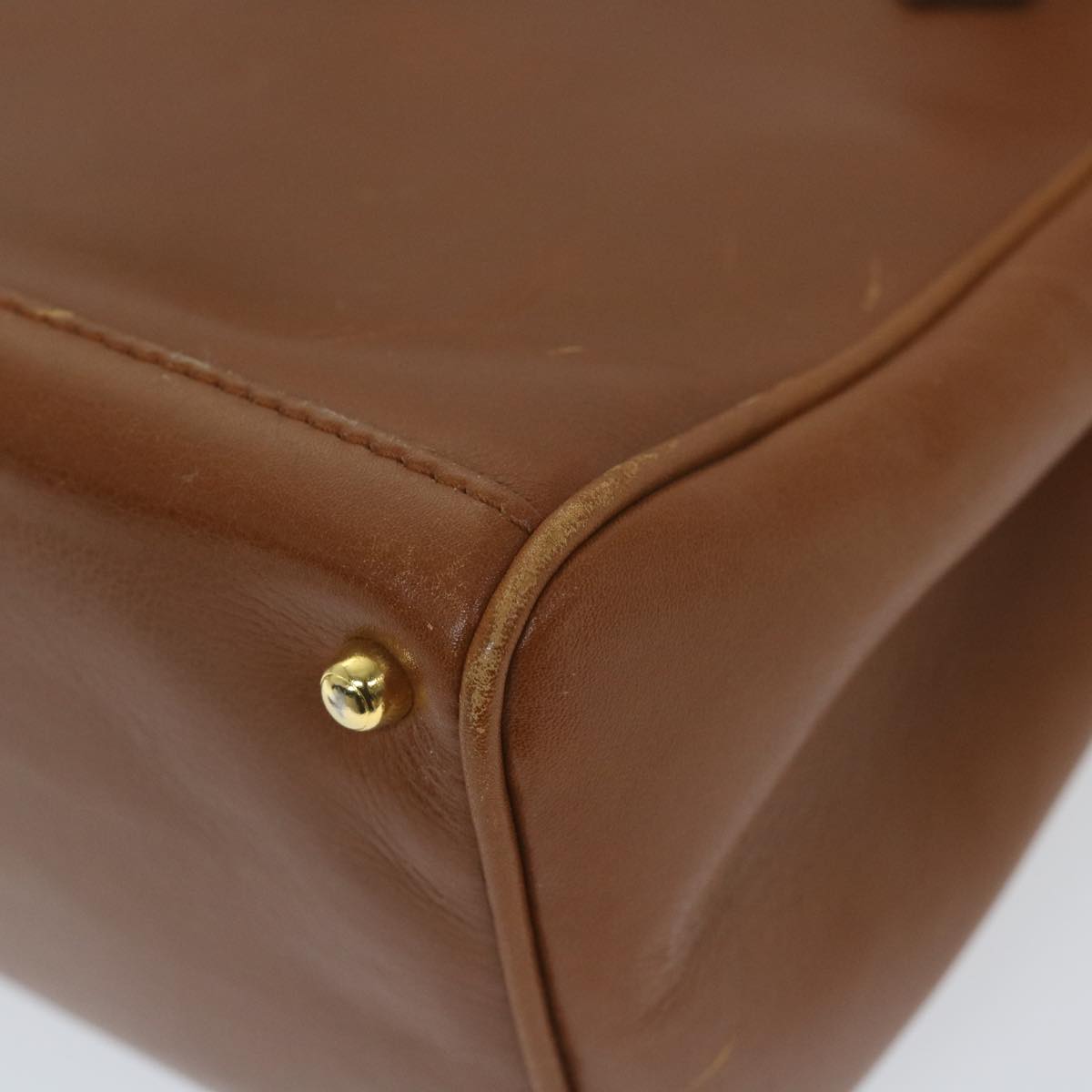 GUCCI Bamboo Hand Bag Leather 2way Brown 000 122 0316  ep2453