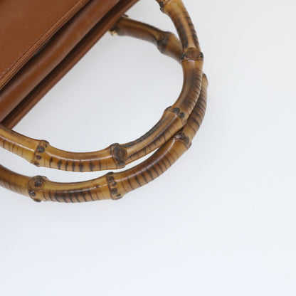 GUCCI Bamboo Hand Bag Leather 2way Brown 000 122 0316  ep2453