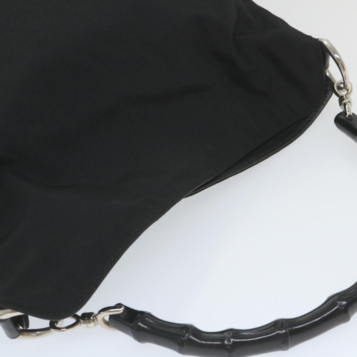 GUCCI Bamboo Shoulder Bag Canvas 2way Black 0011638  ep2478