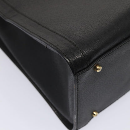 GUCCI Bamboo Hand Bag Leather Black Gold 002 2123 0260  ep5326