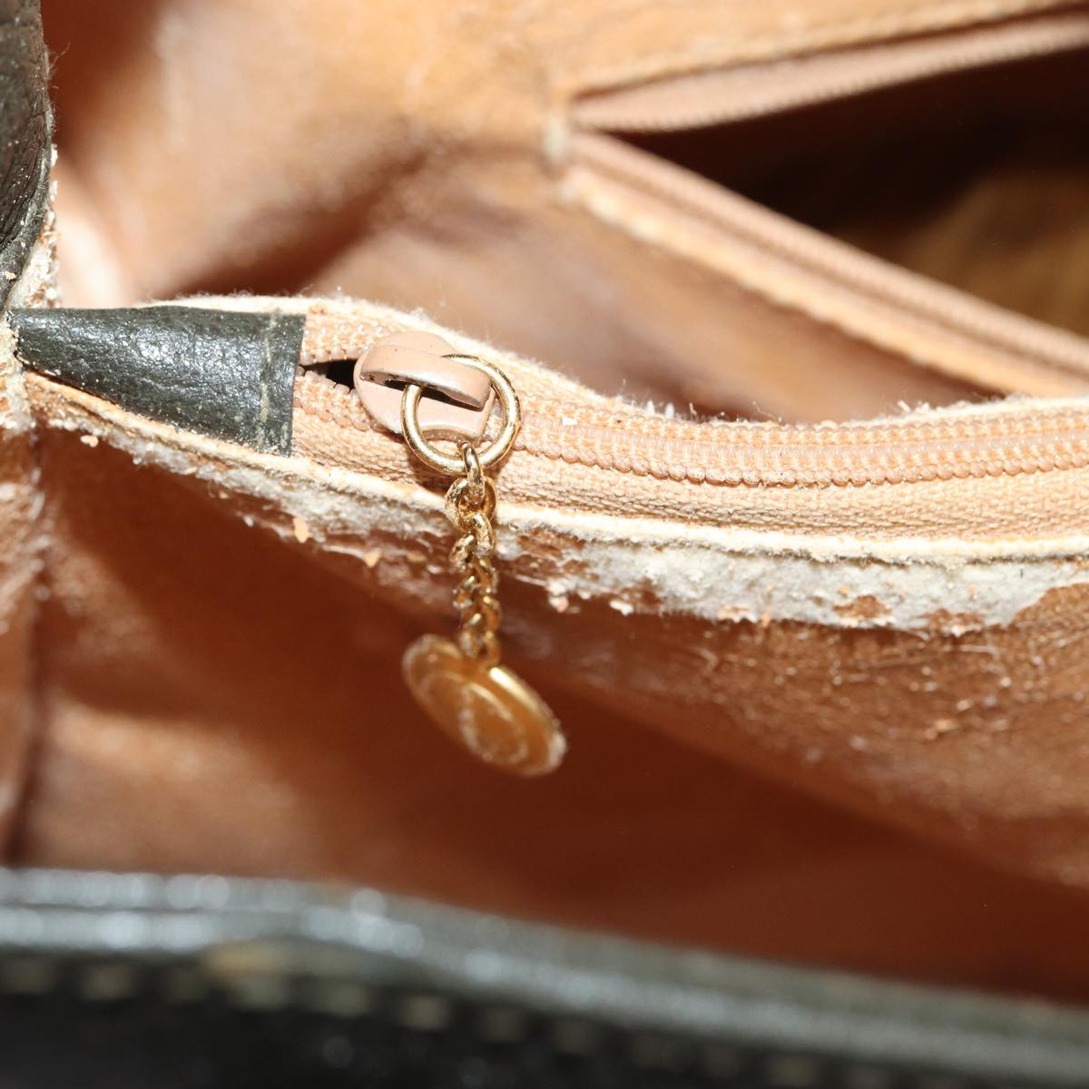 GUCCI Bamboo Hand Bag Leather Khaki Gold 002 2853 0260 0  ep5328