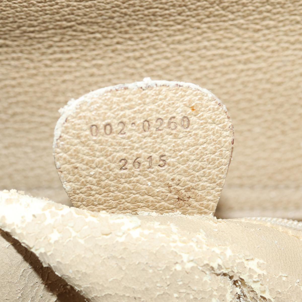 GUCCI Bamboo Hand Bag Suede Beige Gold 002 0260 2615  ep5358