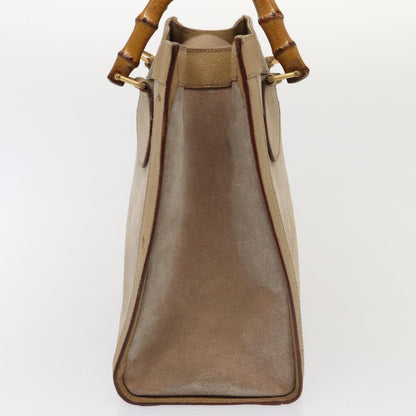 GUCCI Bamboo Hand Bag Suede Beige Gold 002 0260 2615  ep5358