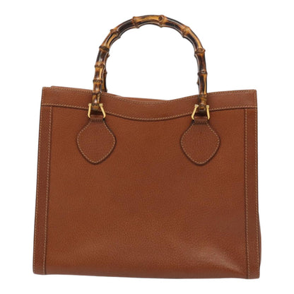 GUCCI Bamboo Hand Bag Leather Brown Gold 002 2853 0260 0  ep5368