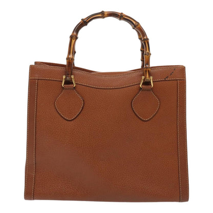 GUCCI Bamboo Hand Bag Leather Brown Gold 002 2853 0260 0  ep5368