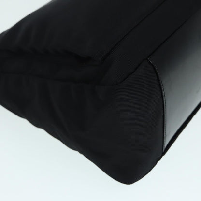 GUCCI Bamboo Hand Bag Nylon Black Silver 000 0509  ep5387
