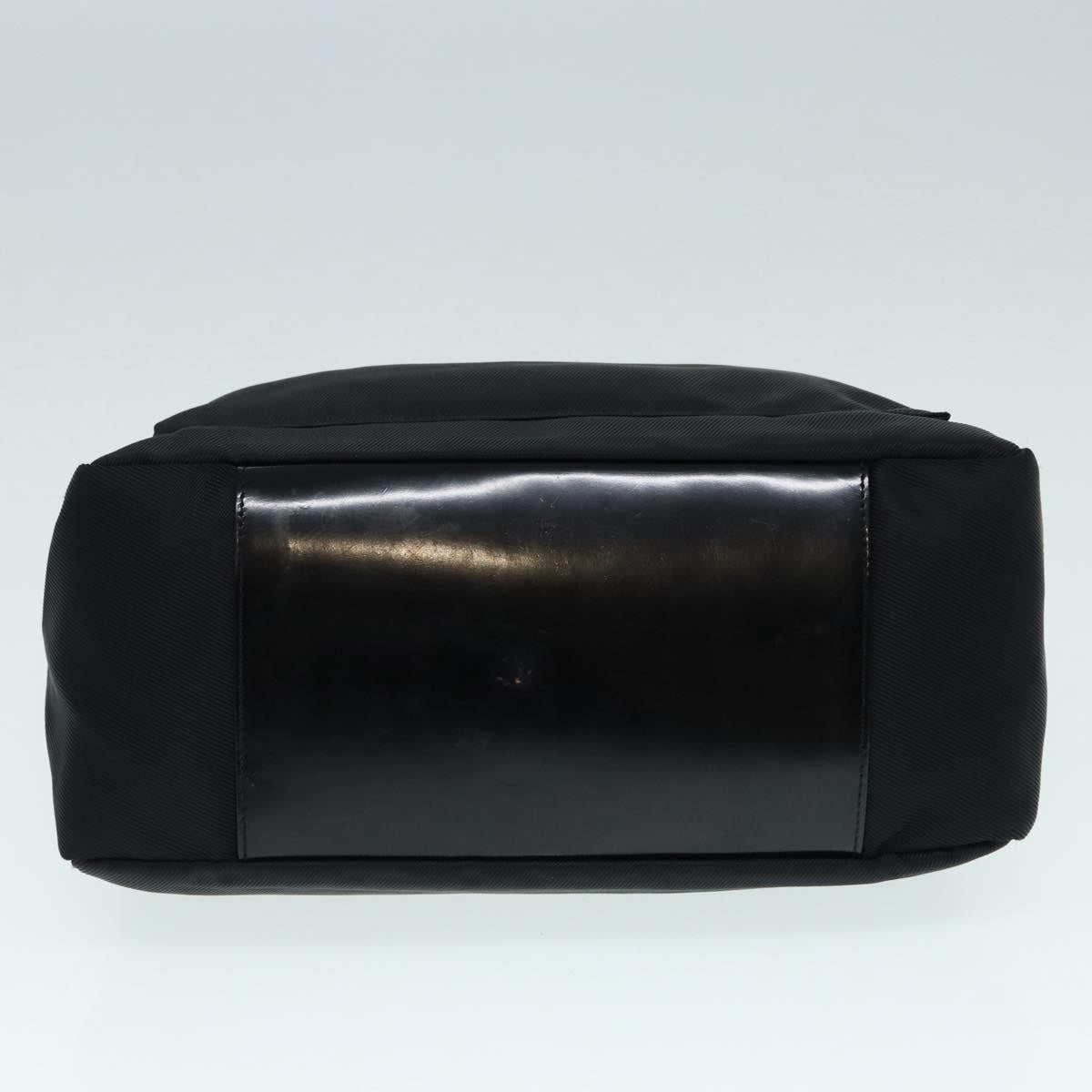 GUCCI Bamboo Hand Bag Nylon Black Silver 000 0509  ep5387
