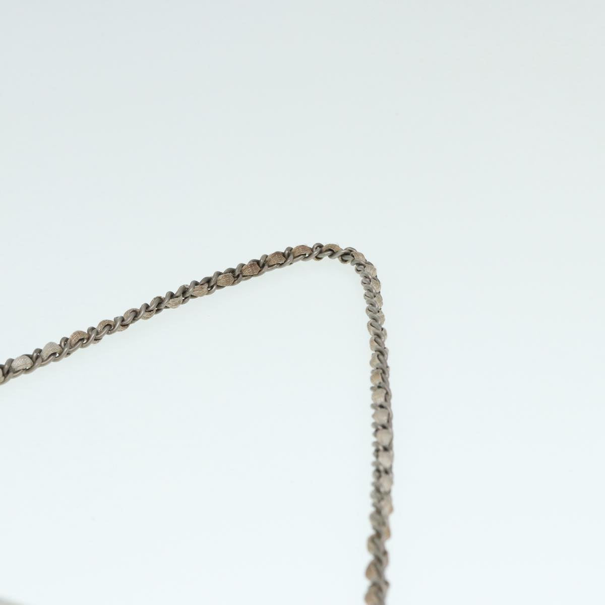 CHANEL Chain New Travel Line Shoulder Bag Nylon Beige Silver CC ep5439