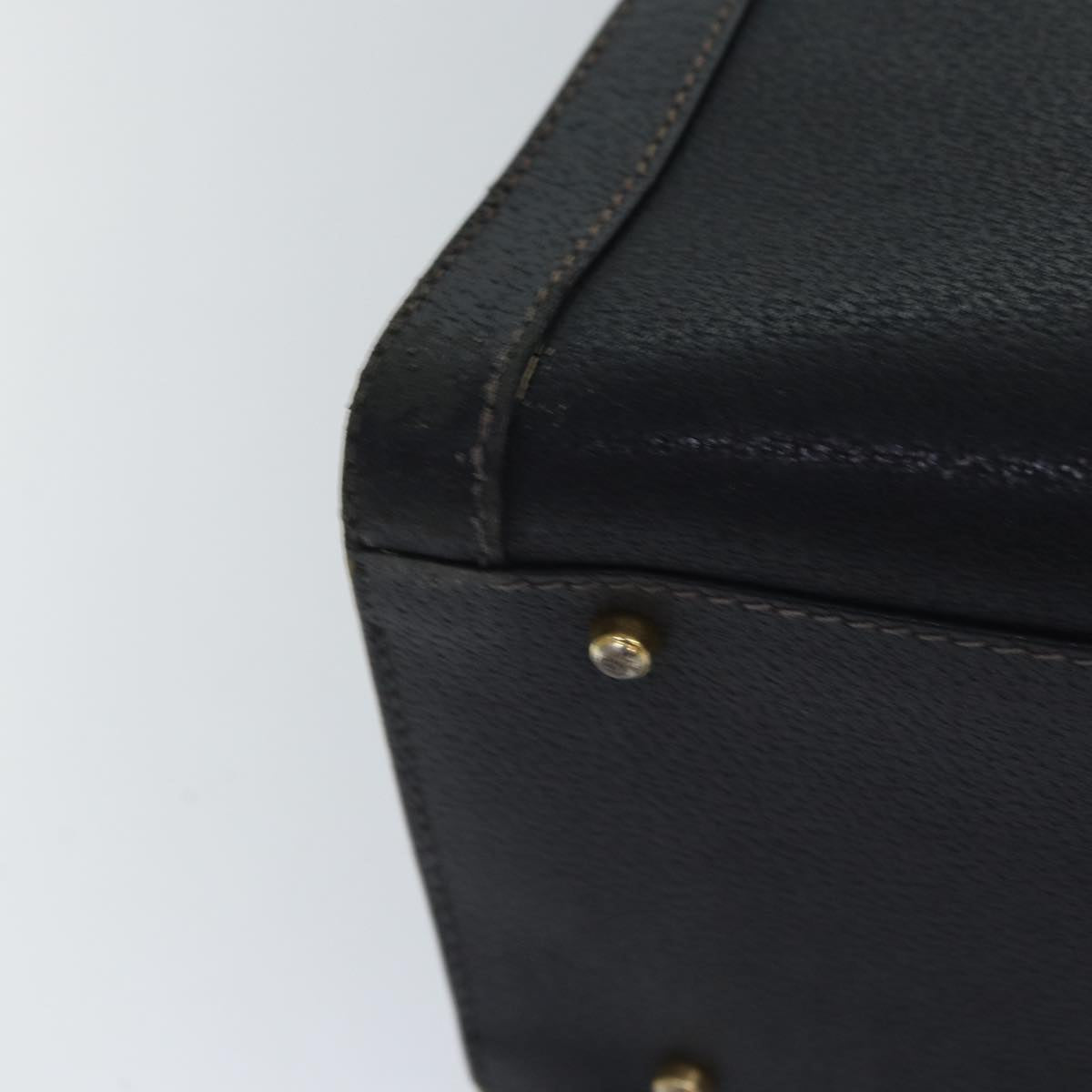 GUCCI Bamboo Hand Bag Leather Black Gold 002 123 0260  ep5446