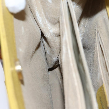 GUCCI Bamboo Hand Bag Suede Leather Yellow Gold 002 2853 0260 0  ep5476