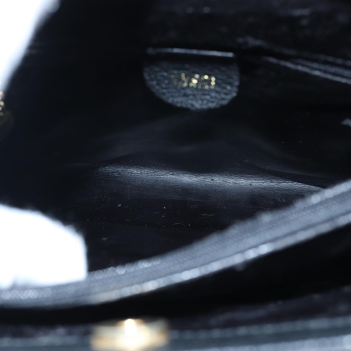 GUCCI Bamboo Hand Bag Suede Leather Black Gold 002 1186 0260  ep5511