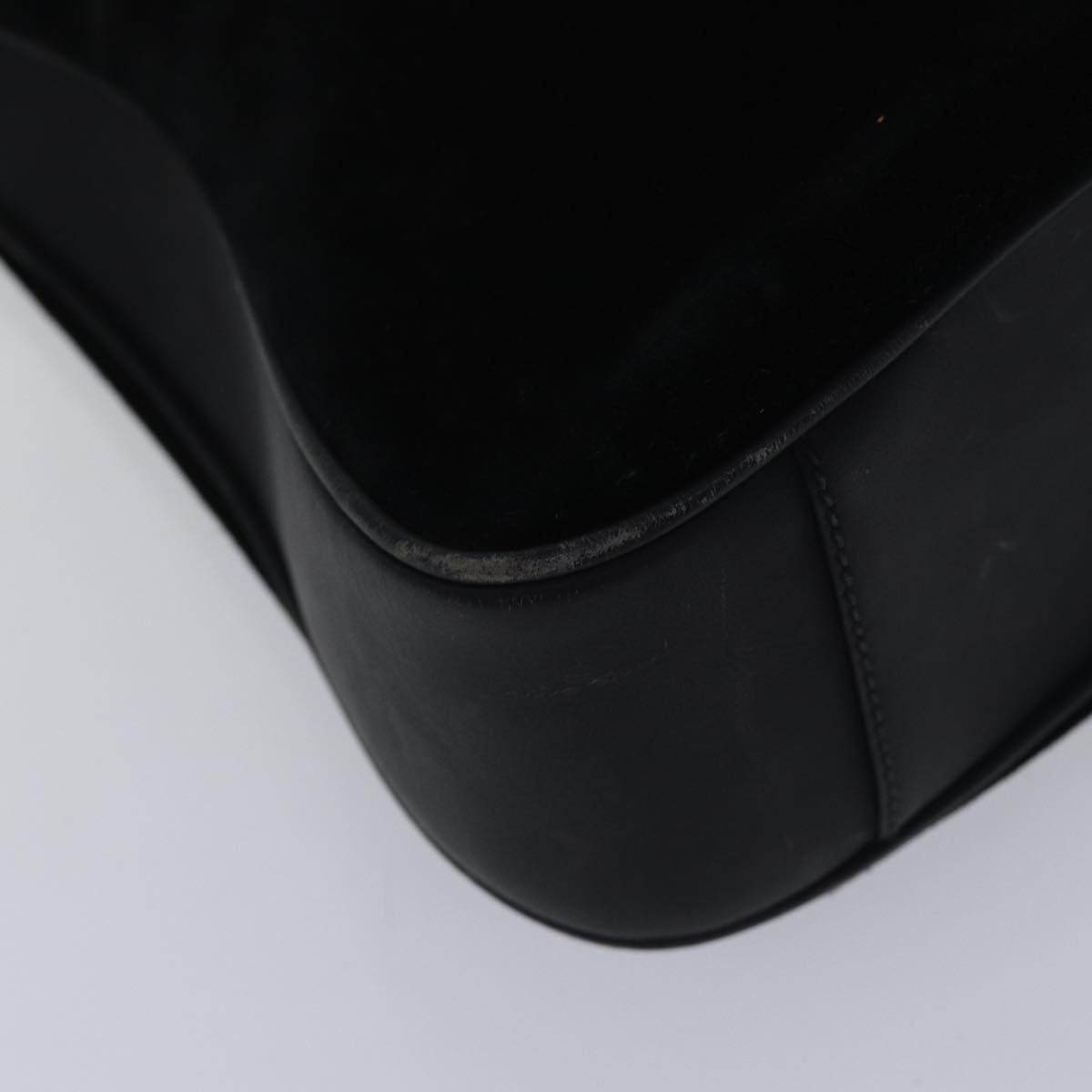 GUCCI Bamboo Hand Bag Suede Black Gold 001 2113 1638  ep5589